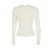 COTTON JERSEY LONG SLEEVE T-SHIRT | BONE sold by SKIMS