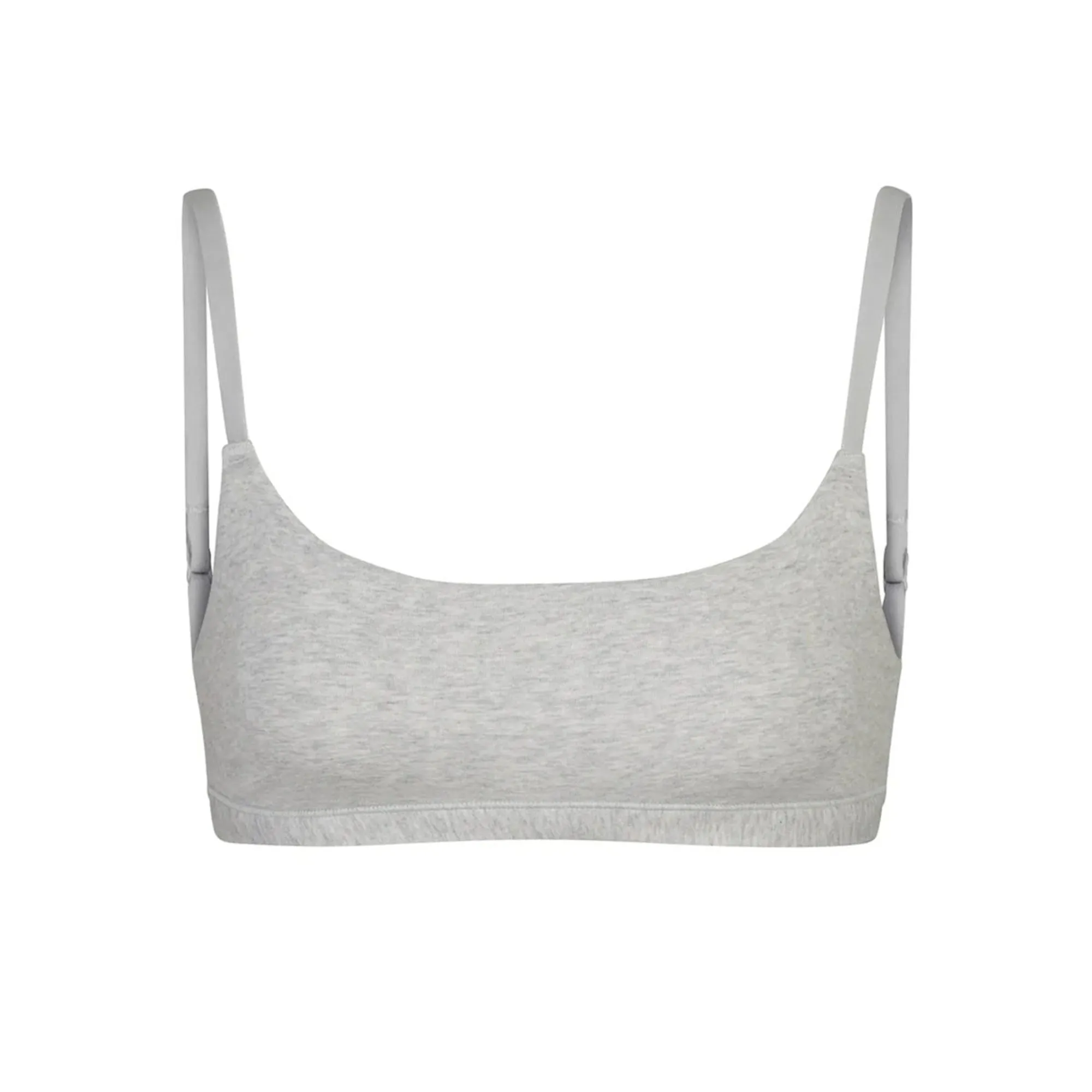 COTTON JERSEY SCOOP BRALETTE | LIGHT HEATHER GREY sold by SKIMS
