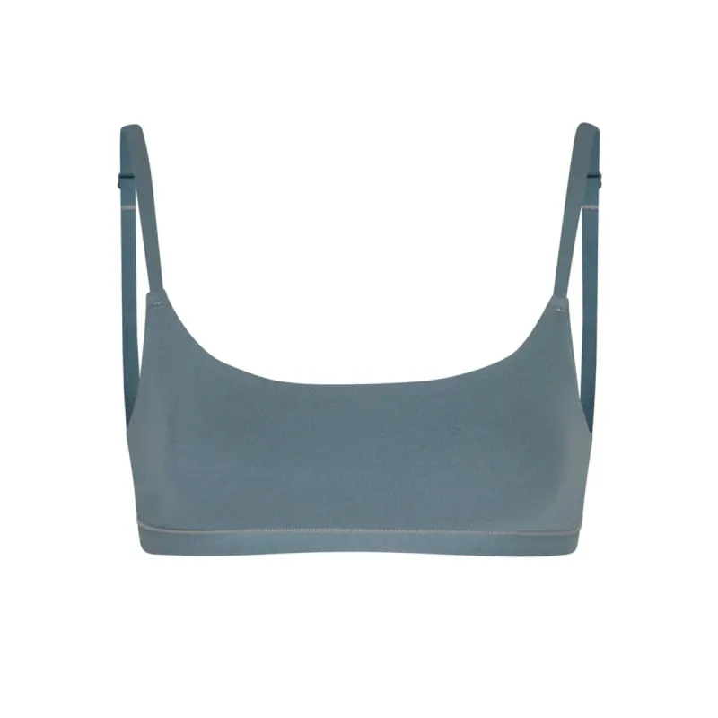 COTTON JERSEY SCOOP BRALETTE | KYANITE sold by SKIMS