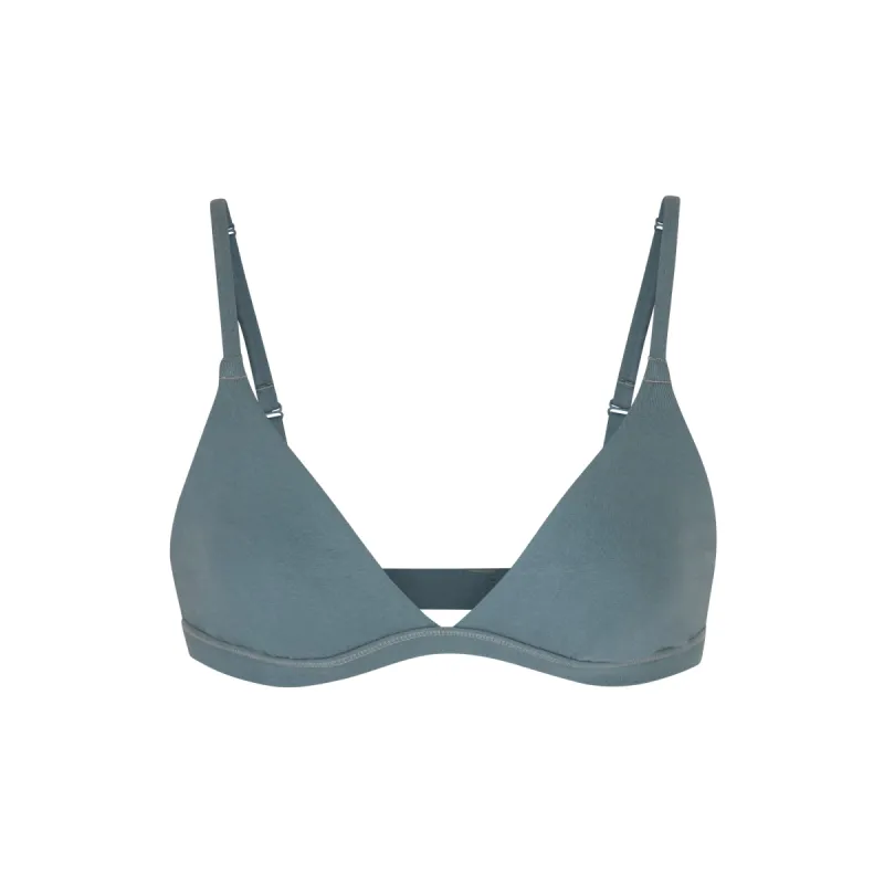COTTON JERSEY TRIANGLE BRALETTE | KYANITE sold by SKIMS