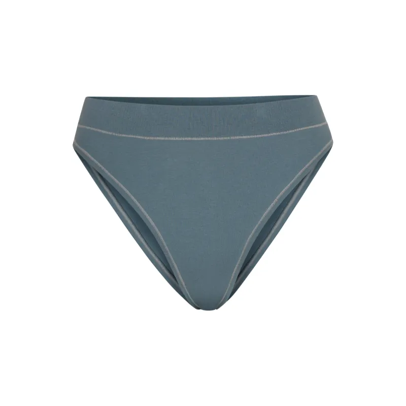COTTON JERSEY CHEEKY TANGA | KYANITE sold by SKIMS