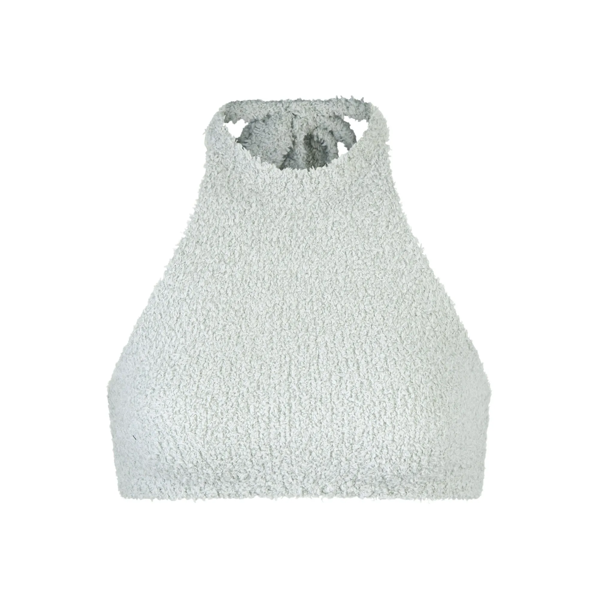 COZY KNIT HALTER BRA TOP | AQUA sold by SKIMS