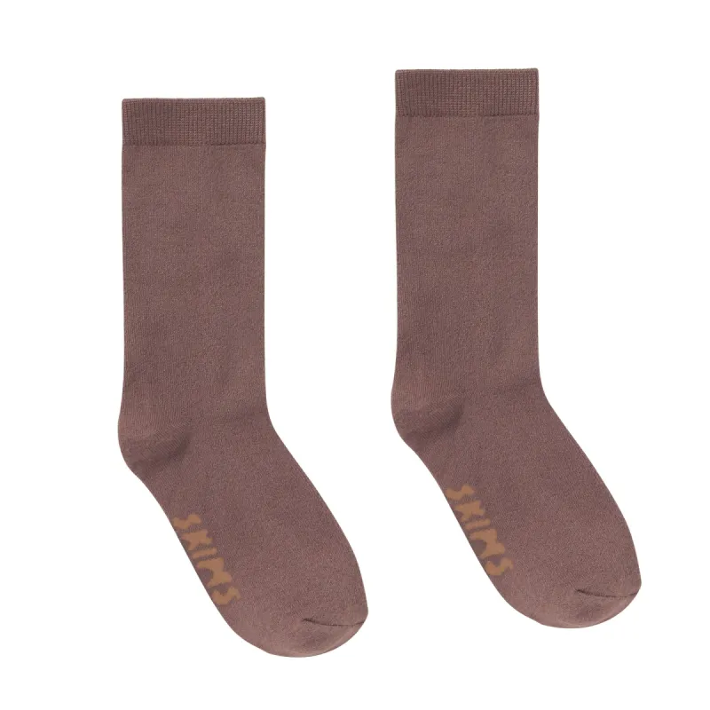 EVERYDAY CREW SOCK | UMBER sold by SKIMS