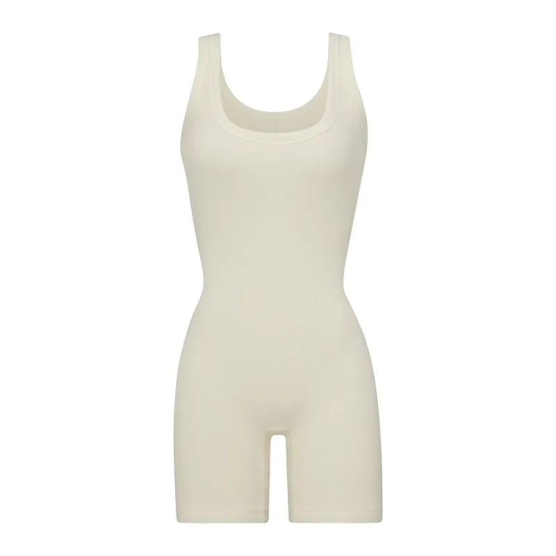 COTTON RIB ONESIE | BONE sold by SKIMS