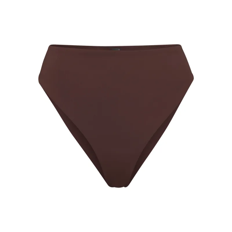 SIGNATURE SWIM MID WAIST BOTTOM | COCOA sold by SKIMS