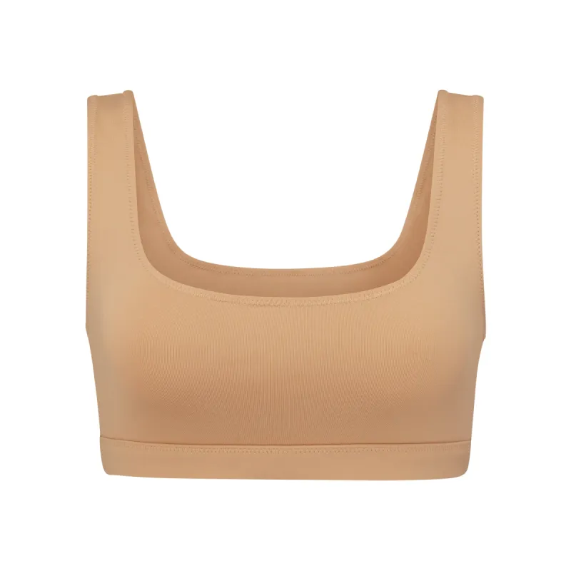 SIGNATURE SWIM TANK BIKINI TOP | OCHRE sold by SKIMS