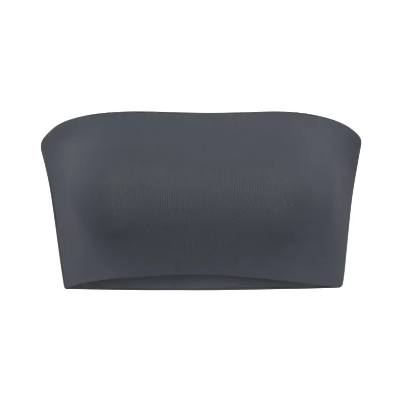SIGNATURE SWIM BANDEAU BIKINI TOP | GUNMETAL sold by SKIMS