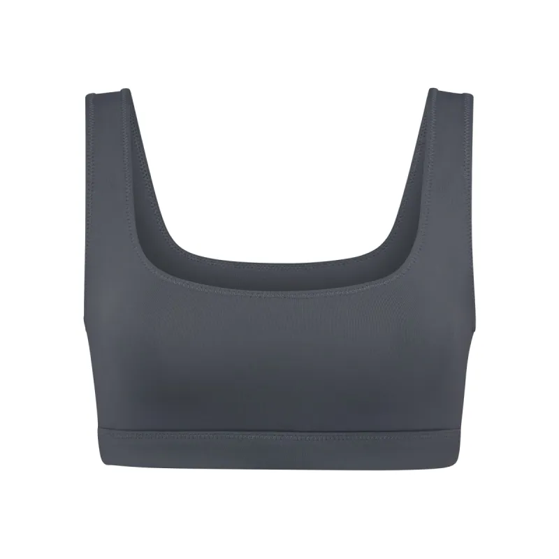 SIGNATURE SWIM TANK BIKINI TOP | GUNMETAL sold by SKIMS