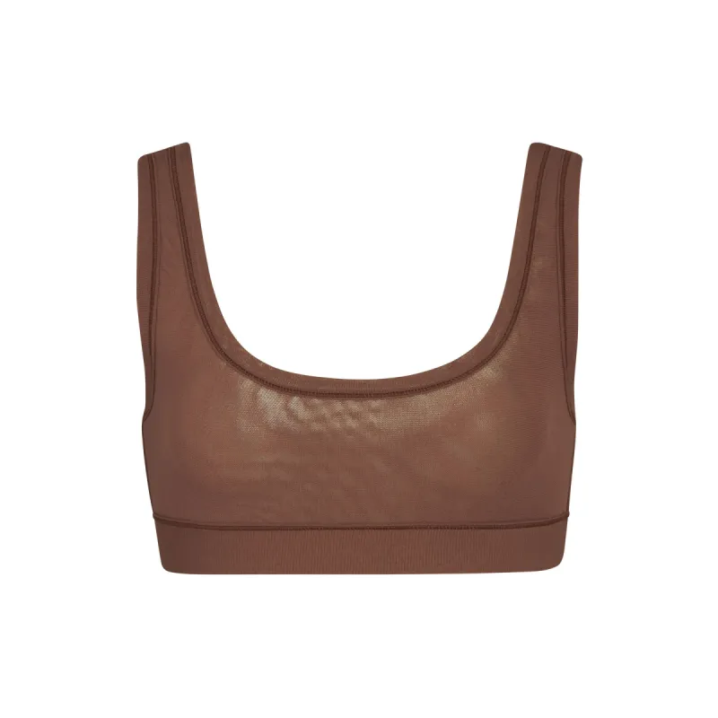 SUMMER MESH SCOOP BRALETTE | COCOA sold by SKIMS