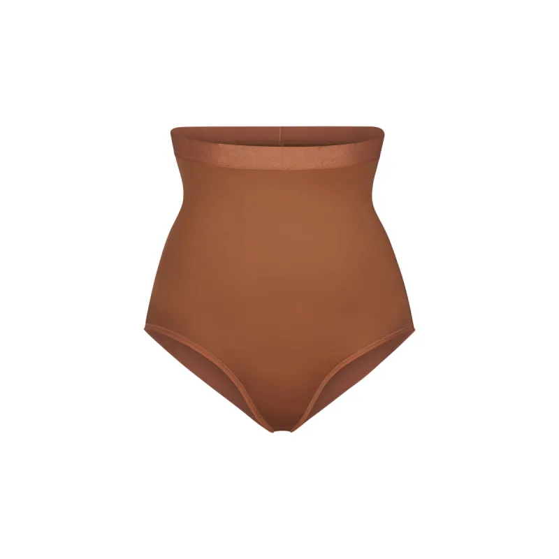 SIMPLY BARE HIGH-WAISTED BRIEF | BRONZE sold by SKIMS