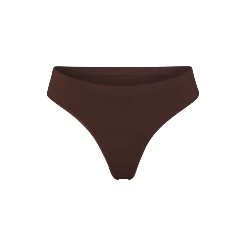 SOFT SMOOTHING SEAMLESS THONG | COCOA sold by SKIMS
