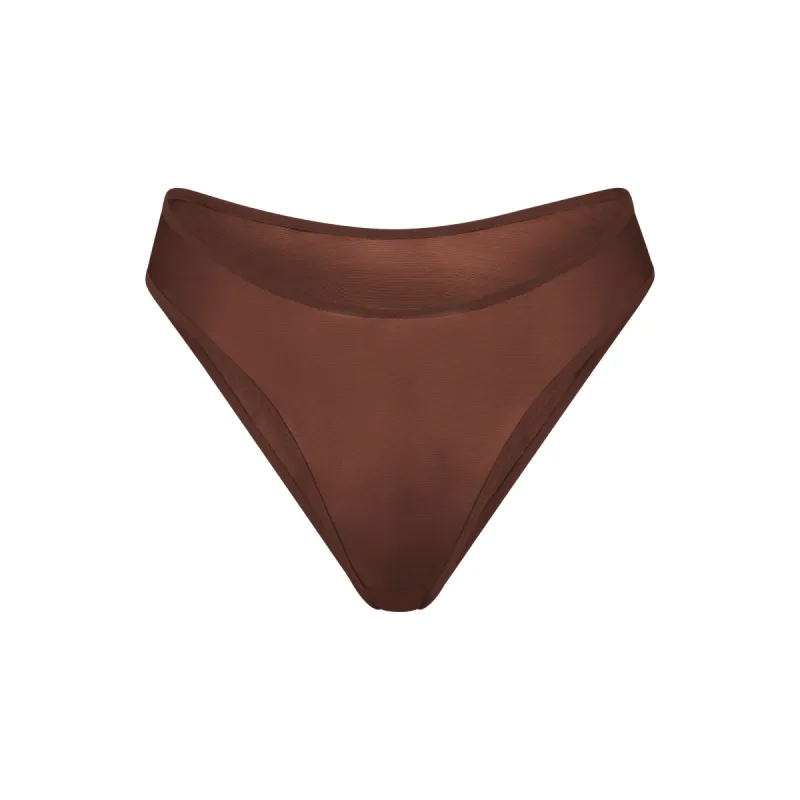 ULTRA FINE MESH BIKINI | MAHOGANY sold by SKIMS