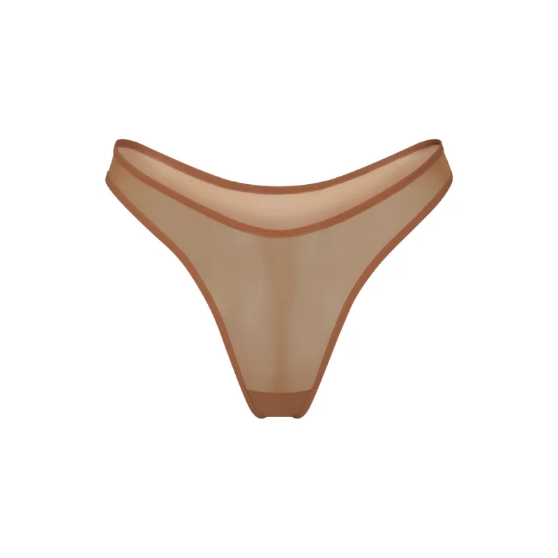 ULTRA FINE MESH THONG | BRONZE sold by SKIMS