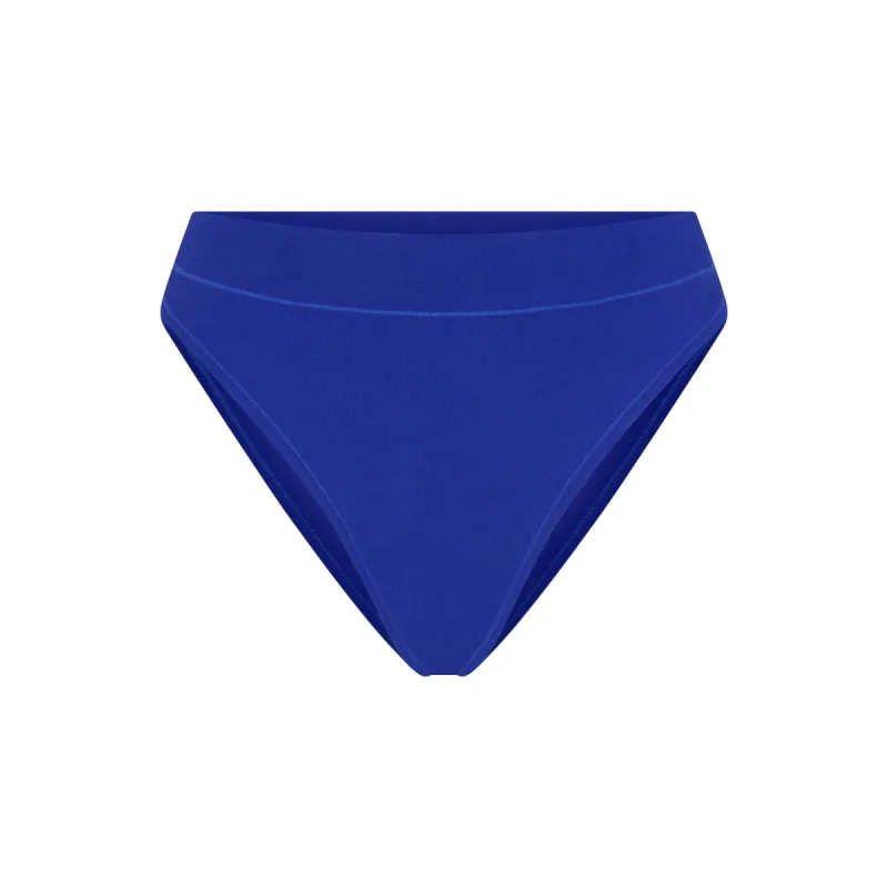 COTTON JERSEY CHEEKY TANGA | COBALT sold by SKIMS