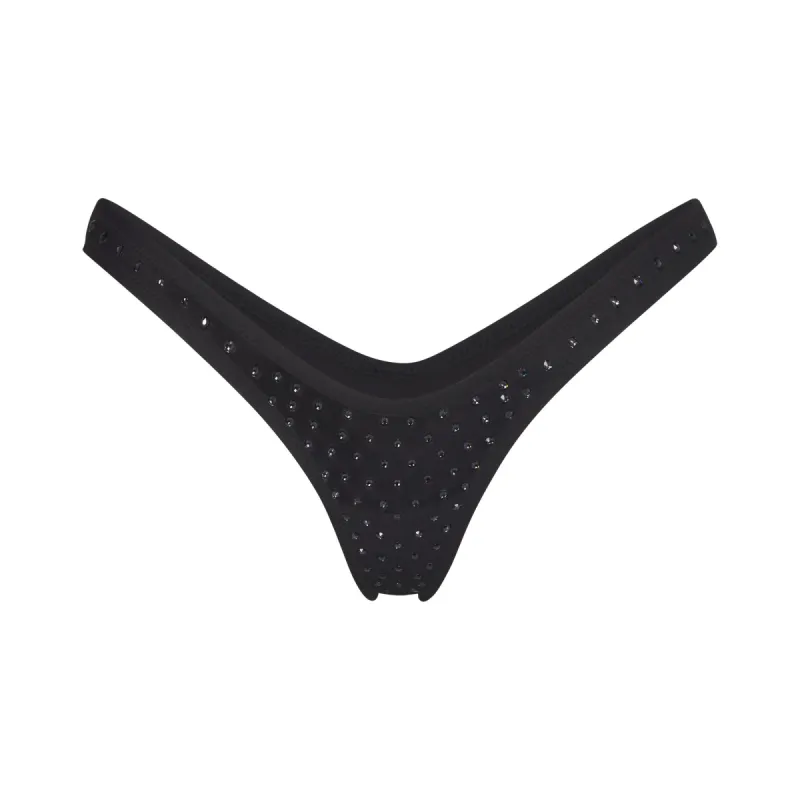 SPARKLE JERSEY MINI THONG | ONYX sold by SKIMS