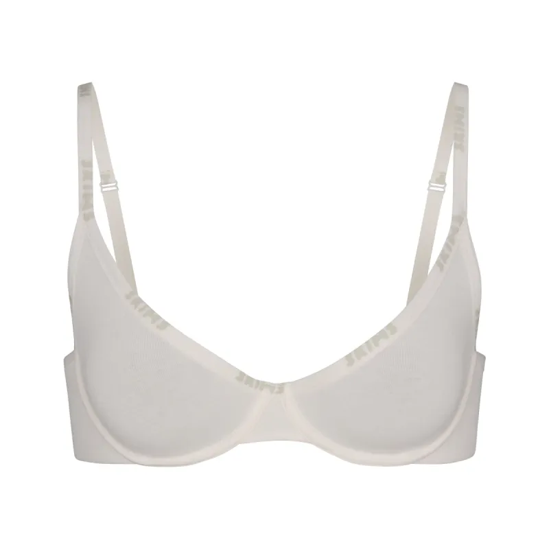 COTTON LOGO DEMI BRA  | MARBLE sold by SKIMS