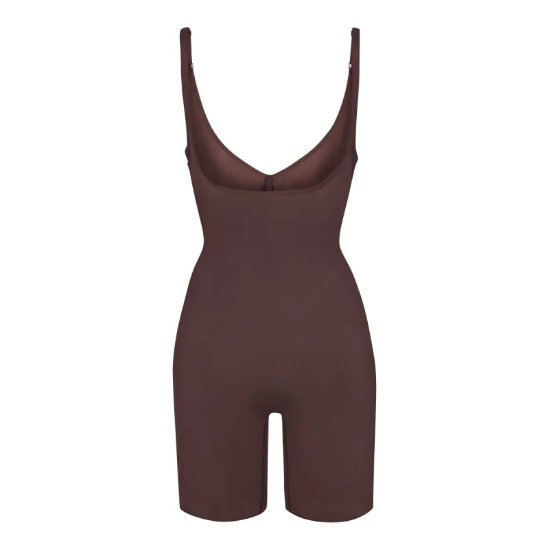 SHEER SCULPT OPEN BUST BODYSUIT | COCOA sold by SKIMS