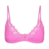 FITS EVERYBODY CORDED LACE TRIANGLE BRALETTE | NEON ORCHID sold by SKIMS