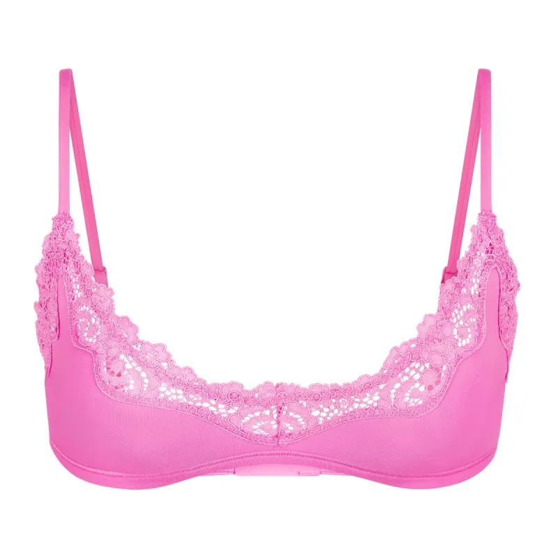 FITS EVERYBODY CORDED LACE SCOOP BRALETTE | NEON ORCHID sold by SKIMS