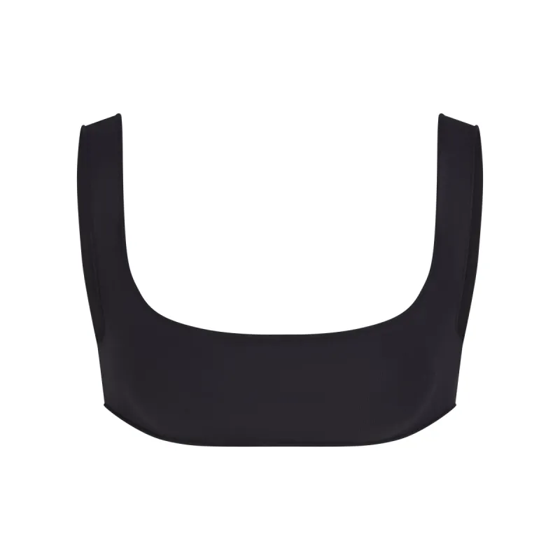 RAW EDGE MICRO SCOOP BRALETTE | ONYX sold by SKIMS