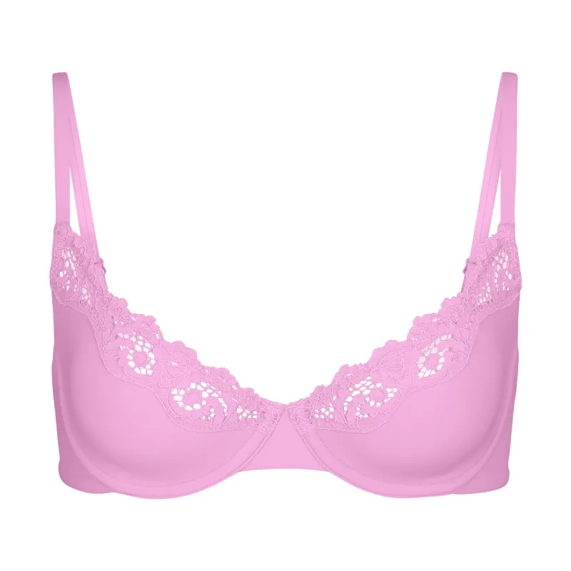 FITS EVERYBODY CORDED LACE UNLINED SCOOP BRA | PETAL sold by SKIMS