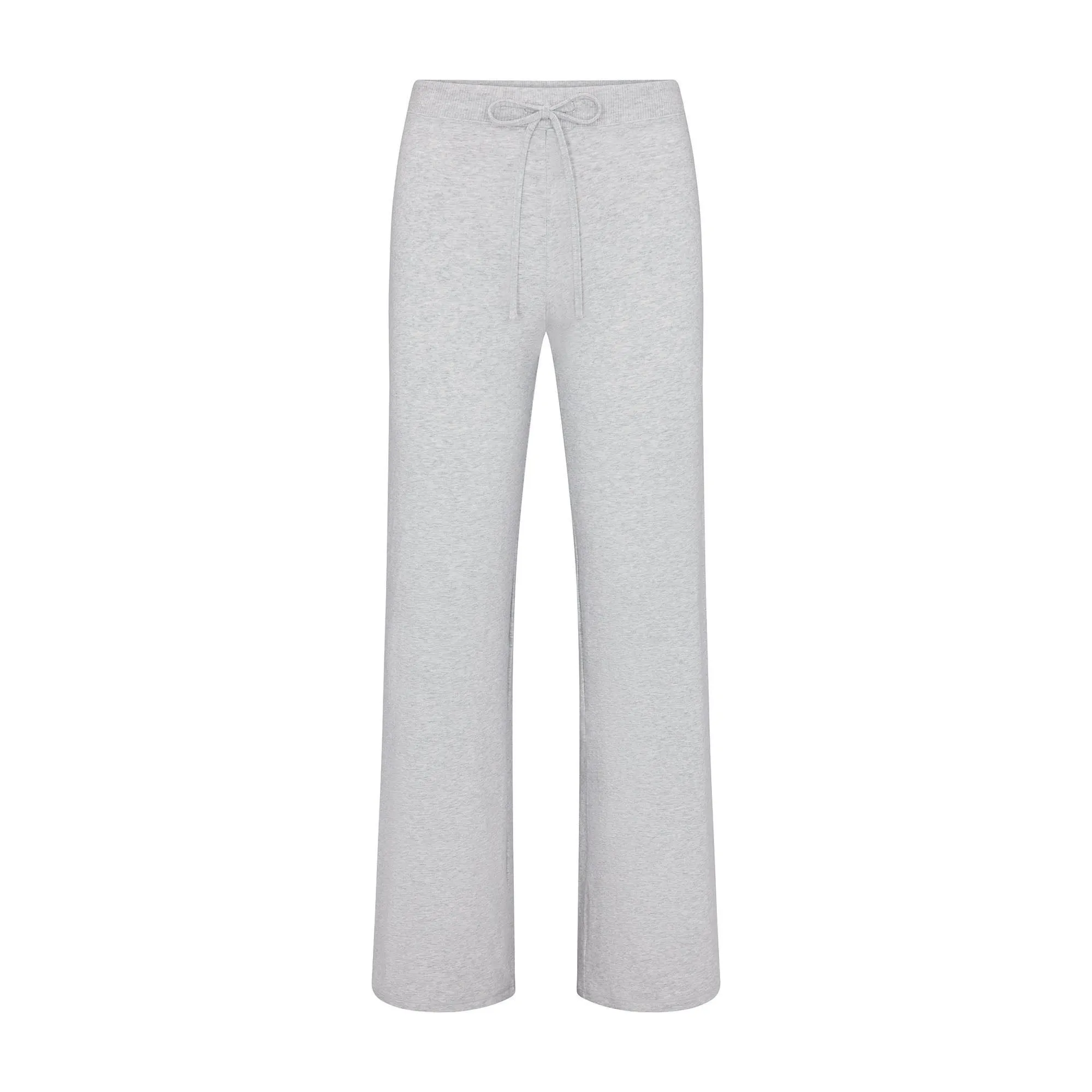 COTTON JERSEY STRAIGHT LEG PANT | LIGHT HEATHER GREY sold by SKIMS