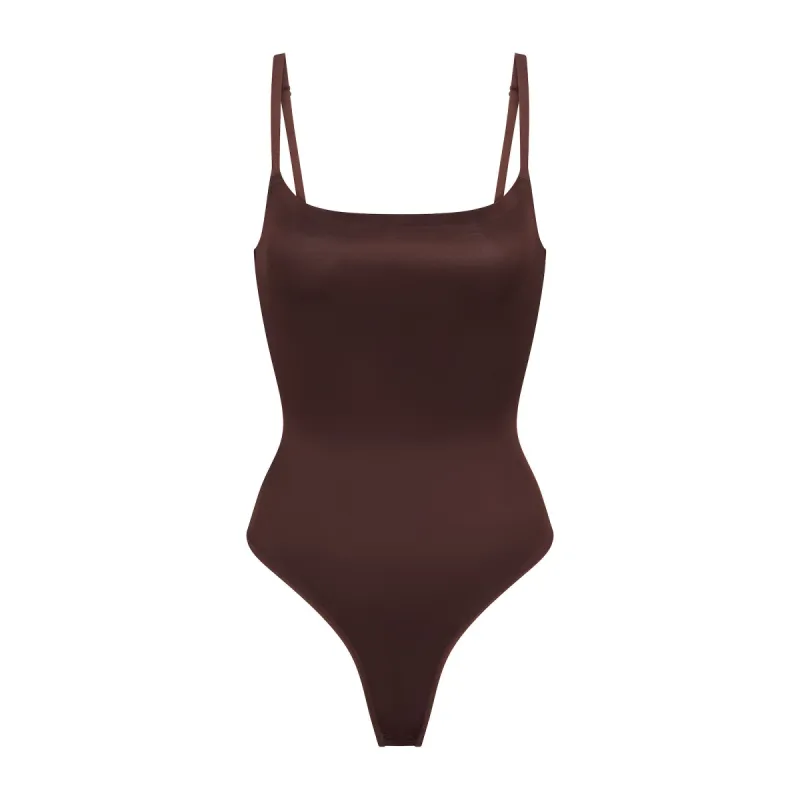 SIMPLY BARE SCOOP BODYSUIT | COCOA made by SKIMS