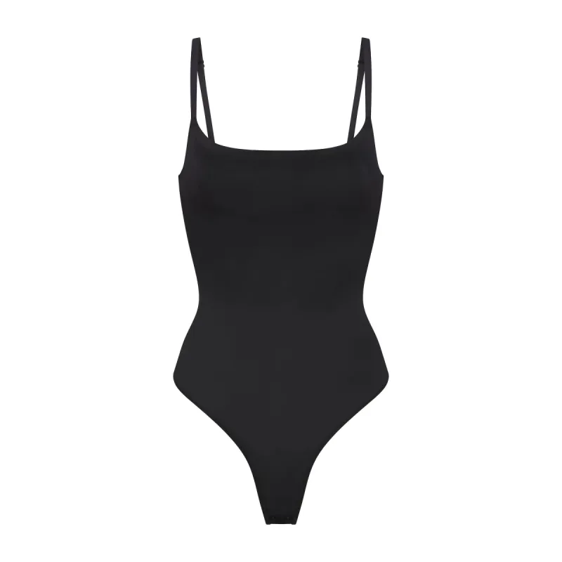SIMPLY BARE SCOOP BODYSUIT | ONYX sold by SKIMS
