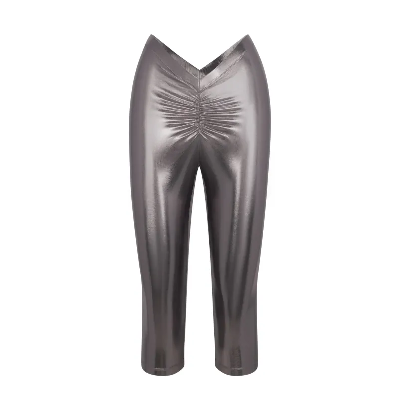METALLIC SWIM V-WAIST PANT | CARBON sold by SKIMS