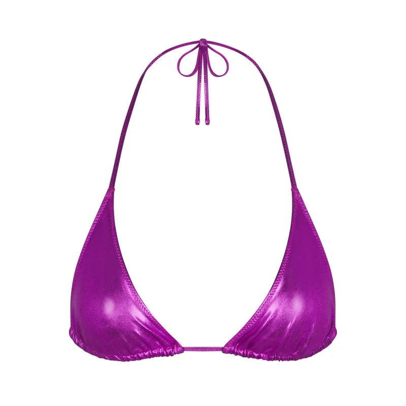 METALLIC SWIM SKIMPY TRIANGLE TOP | DRAGON FRUIT sold by SKIMS