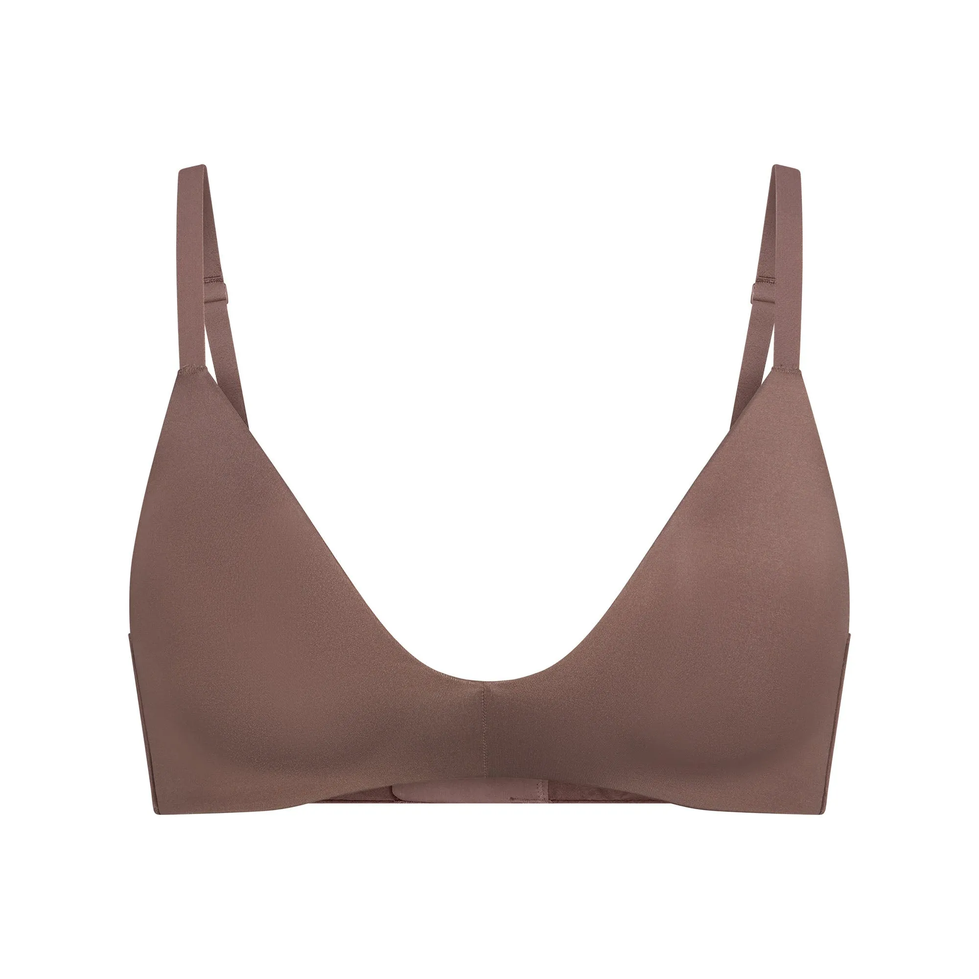 WIRELESS FORM T-SHIRT DEMI BRA | UMBER sold by SKIMS