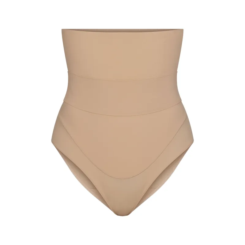 FITS EVERYBODY MATERNITY BANDED HIGH-WAISTED BRIEF | CLAY made by SKIMS
