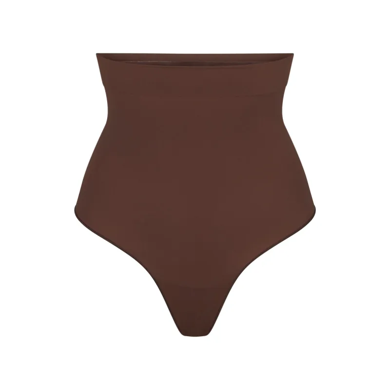 EVERYDAY SCULPT HIGH-WAISTED THONG | COCOA sold by SKIMS