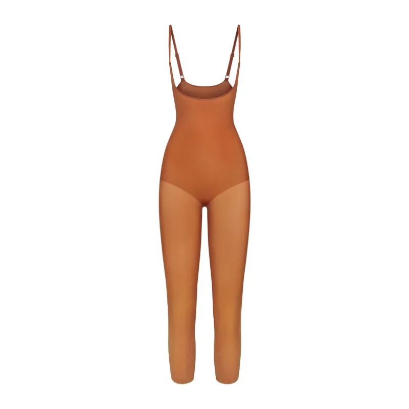 EVERYDAY SCULPT OPEN BUST CATSUIT | BRONZE sold by SKIMS