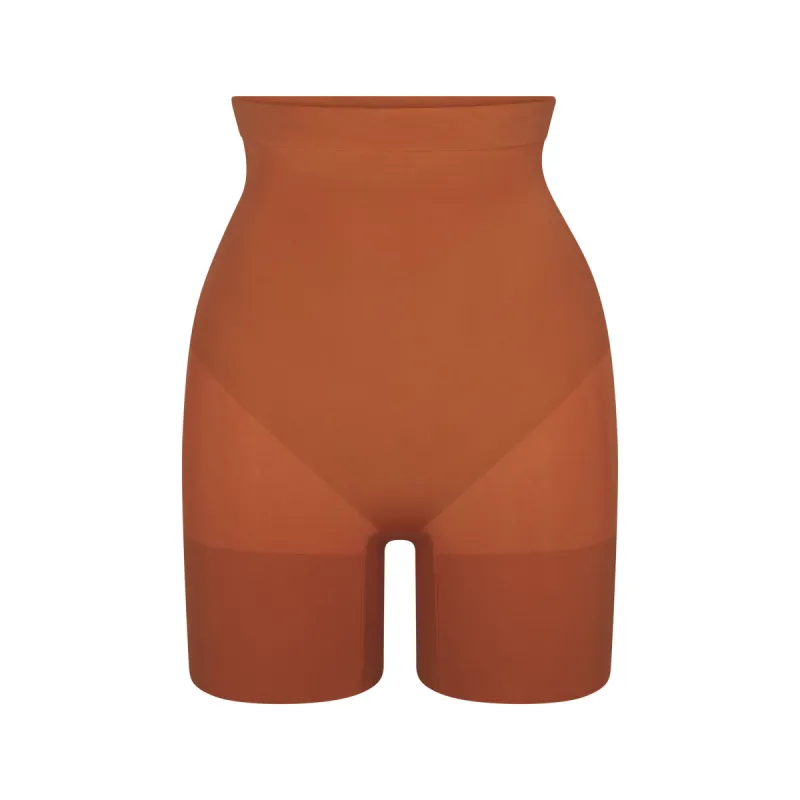 EVERYDAY SCULPT HIGH-WAISTED MID THIGH SHORT | BRONZE sold by SKIMS