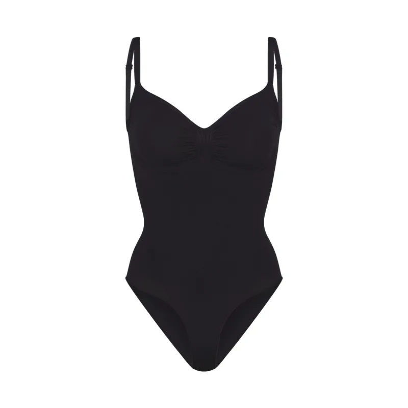 SEAMLESS SCULPT BRIEF BODYSUIT | ONYX sold by SKIMS