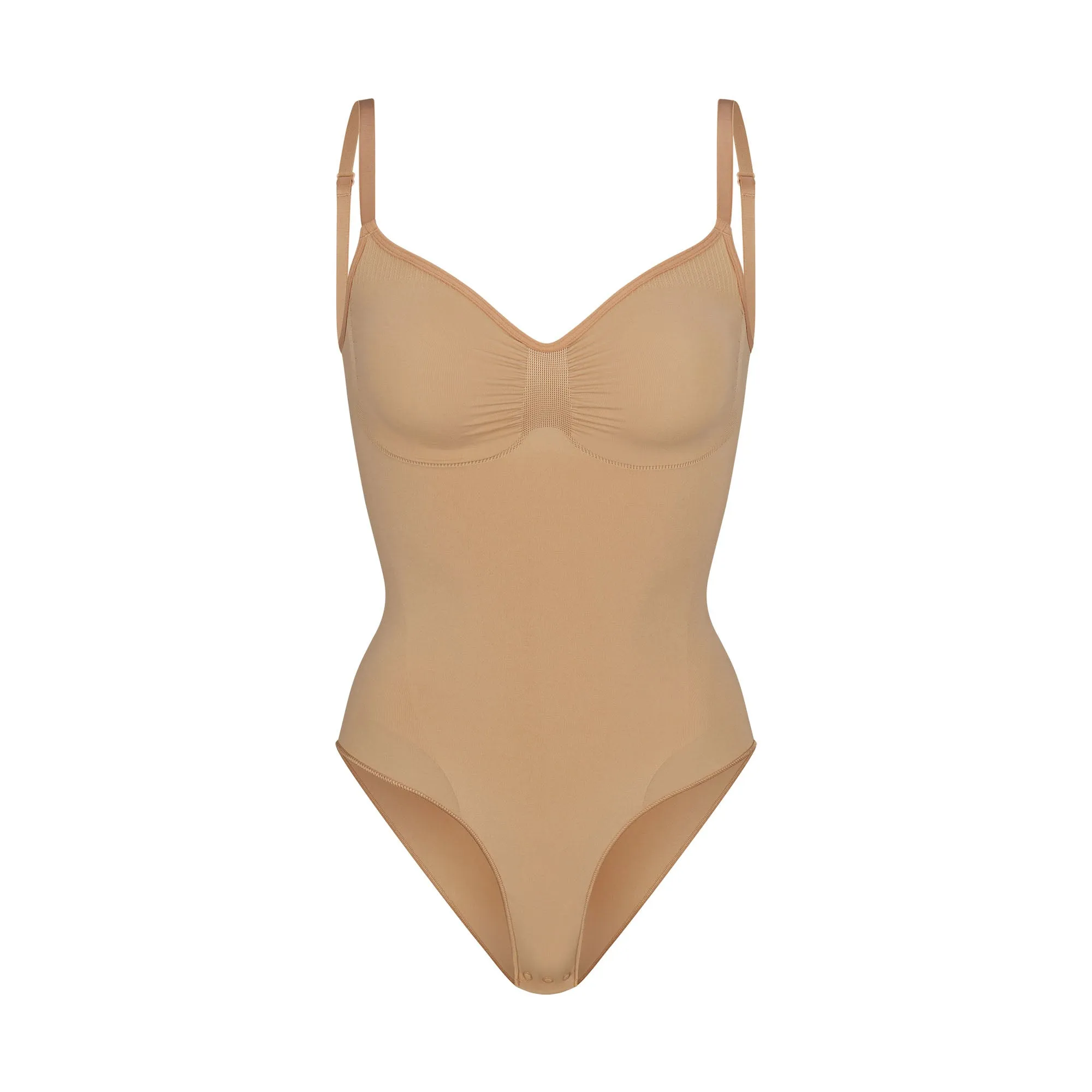 SEAMLESS SCULPT BRIEF BODYSUIT | OCHRE sold by SKIMS