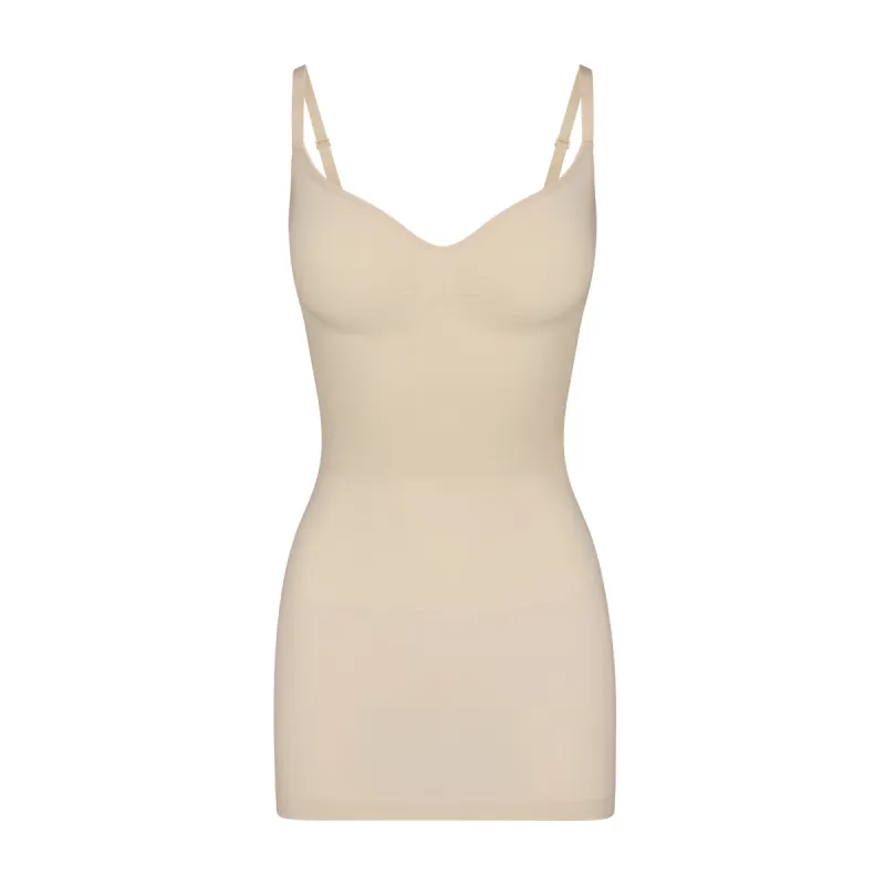 SKIMS BODY UNDERWIRE SLIP DRESS | SAND | Parallel