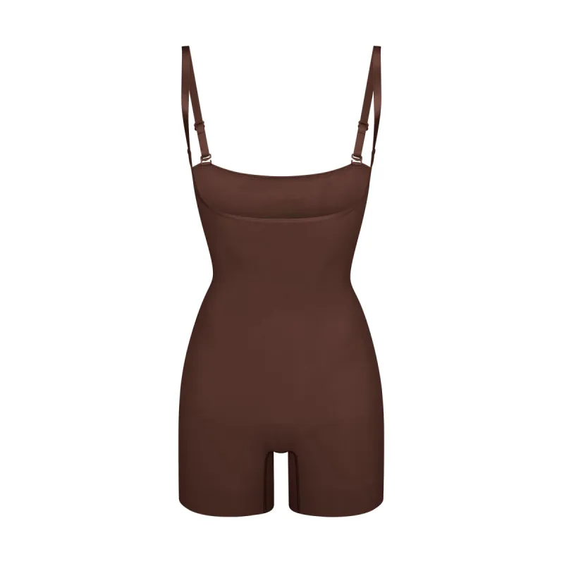 SEAMLESS SCULPT OPEN BUST SHORTIE BODYSUIT | COCOA sold by SKIMS