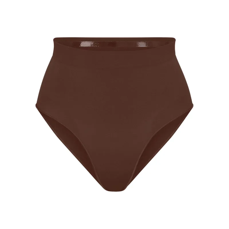 SEAMLESS SCULPT MID WAIST BRIEF | COCOA sold by SKIMS