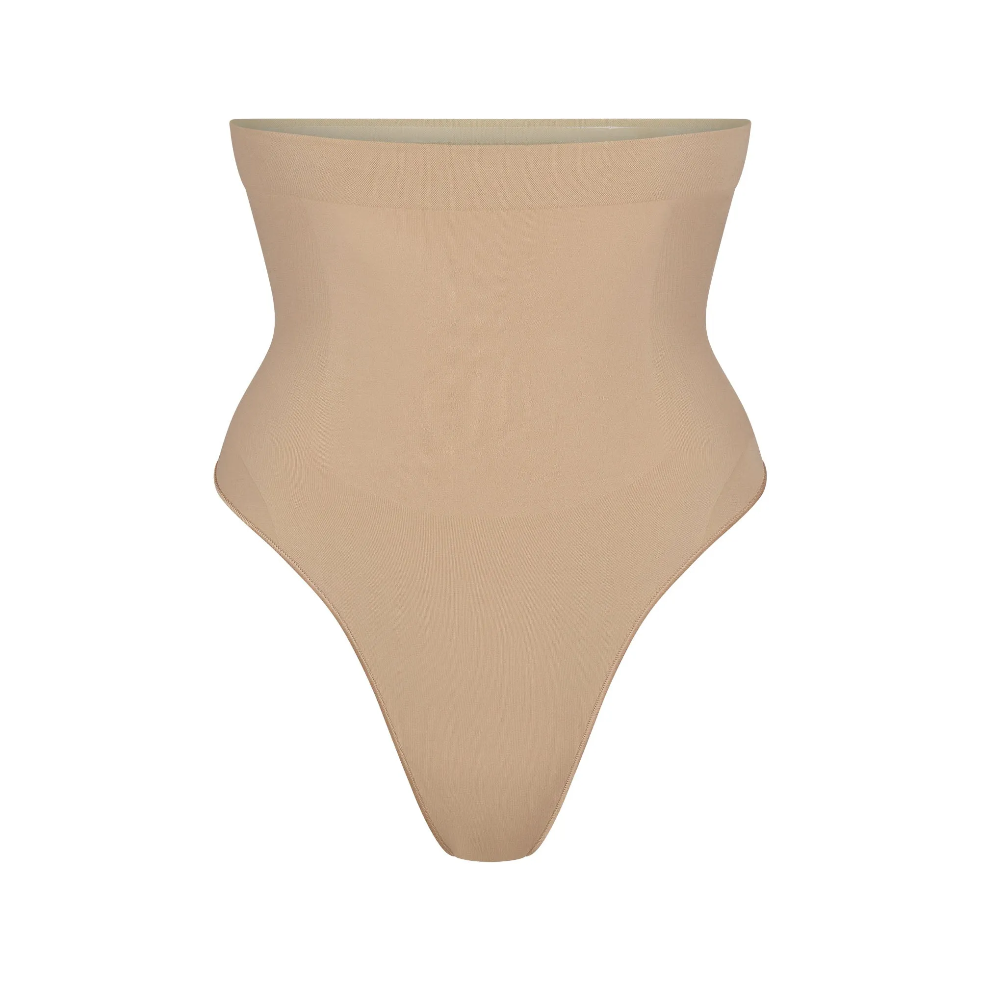 SEAMLESS SCULPT HIGH-WAISTED THONG | CLAY sold by SKIMS