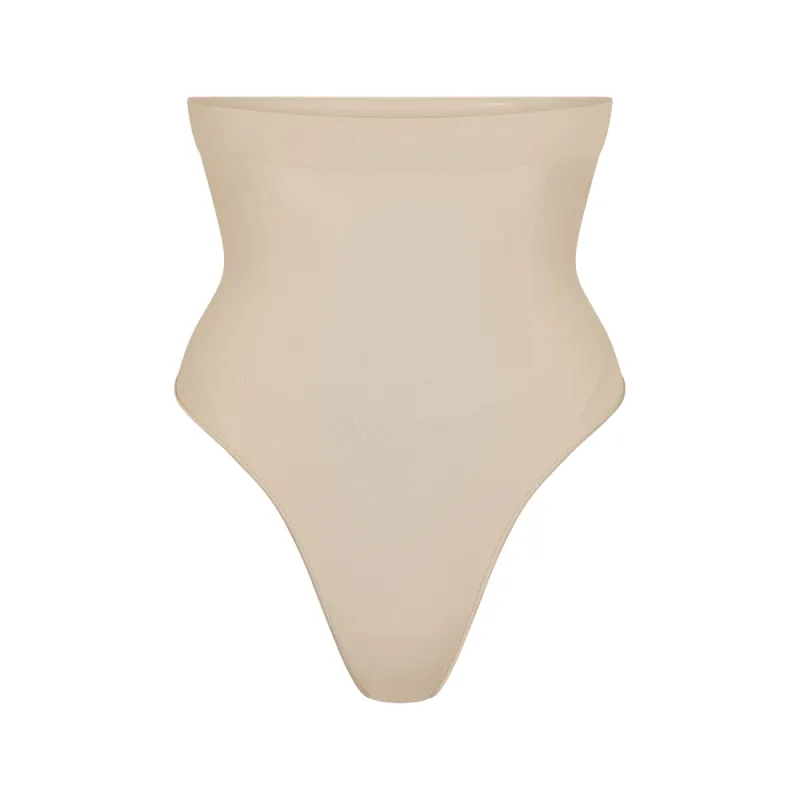 SEAMLESS SCULPT HIGH-WAISTED THONG | SAND made by SKIMS