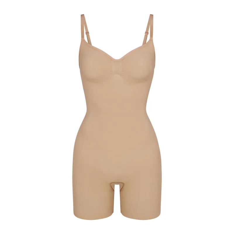 SEAMLESS SCULPT MID THIGH BODYSUIT | CLAY sold by SKIMS