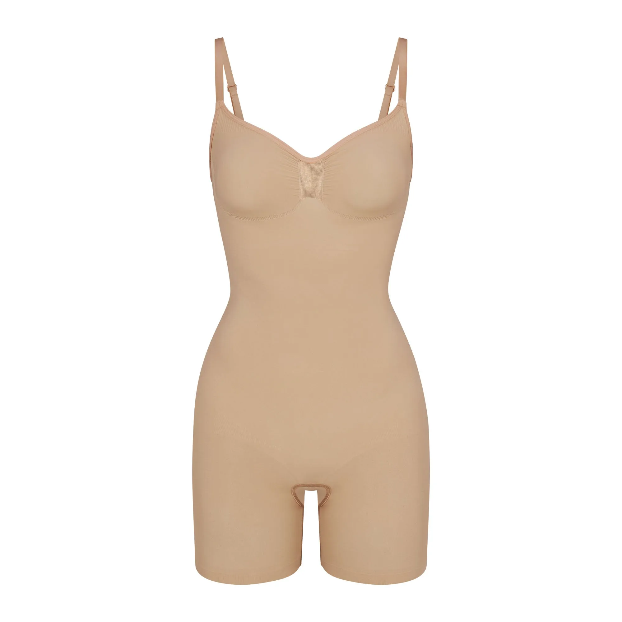 SEAMLESS SCULPT MID THIGH BODYSUIT | CLAY sold by SKIMS