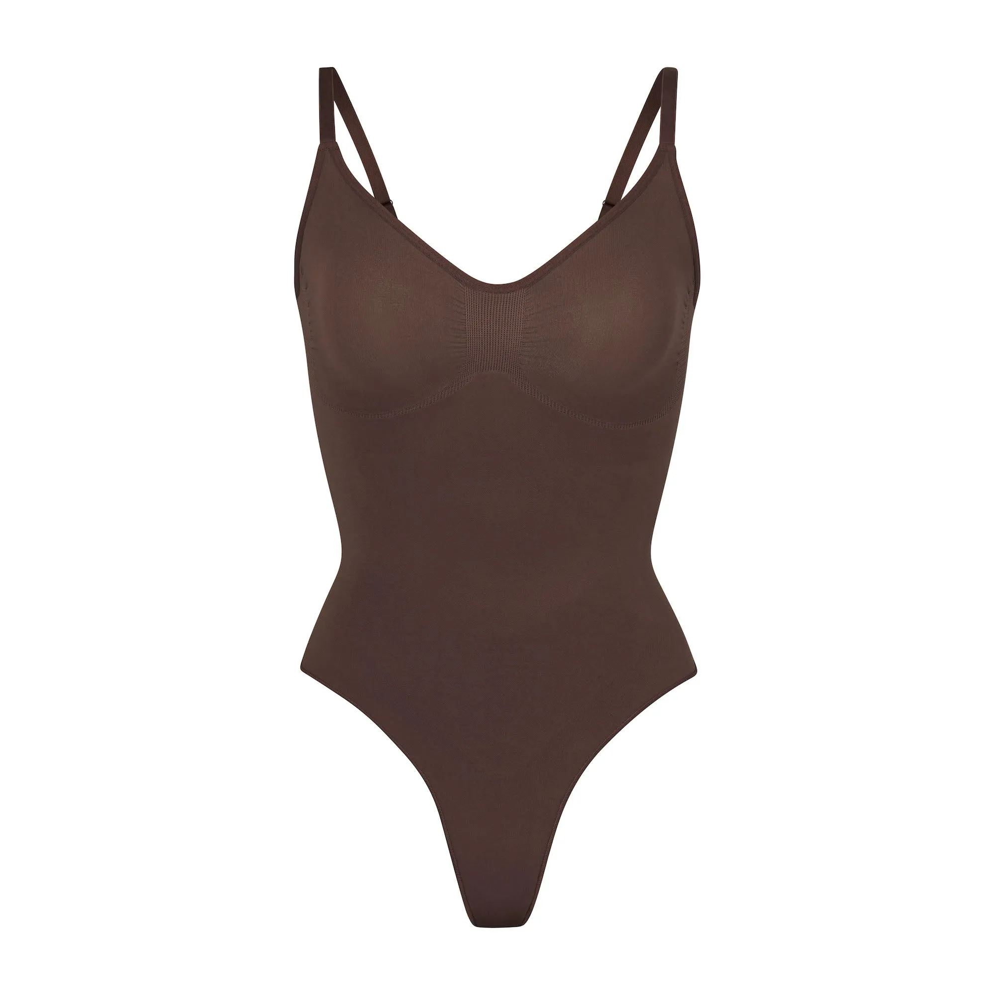SEAMLESS SCULPT THONG BODYSUIT | COCOA sold by SKIMS