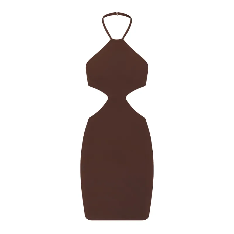 FITS EVERYBODY CUT OUT HALTER DRESS | COCOA made by SKIMS