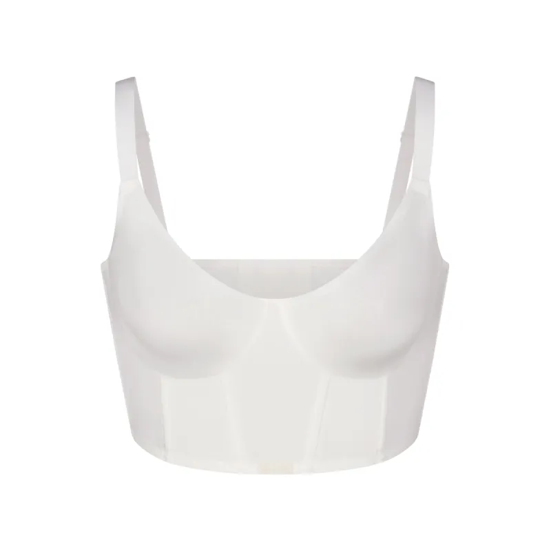 SKIMS LOGO SHINE DEMI CORSET BRA | MARBLE sold by SKIMS