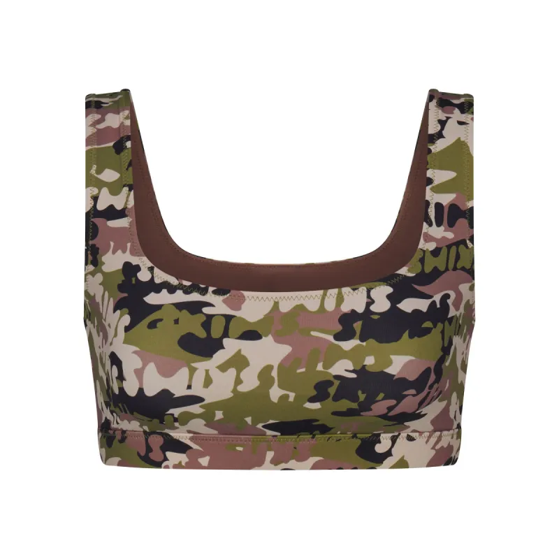 SIGNATURE SWIM TANK BIKINI TOP | SKIMS CAMO sold by SKIMS