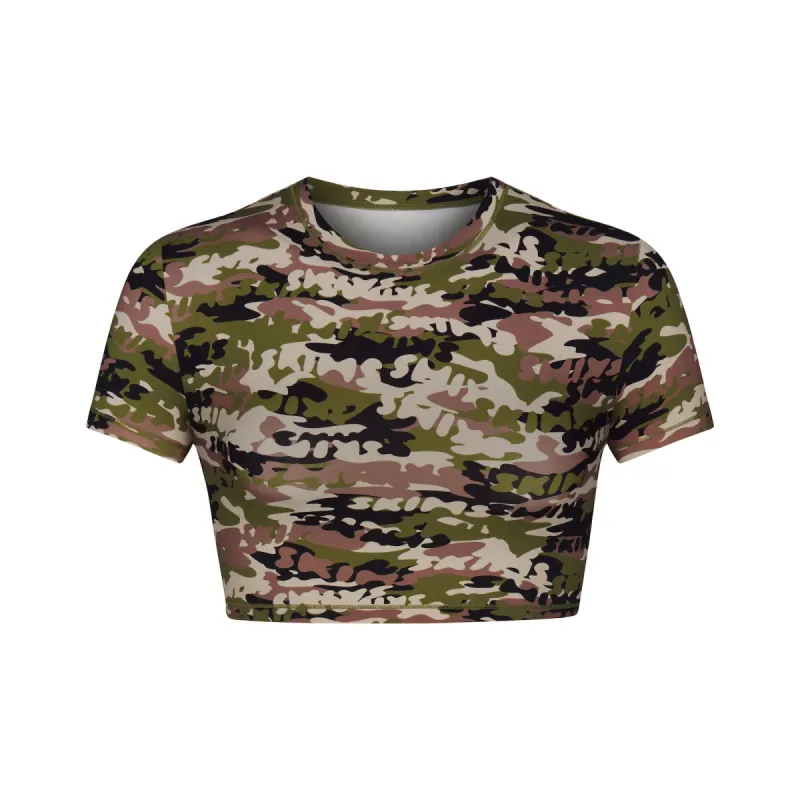 SIGNATURE SWIM T-SHIRT | SKIMS CAMO sold by SKIMS