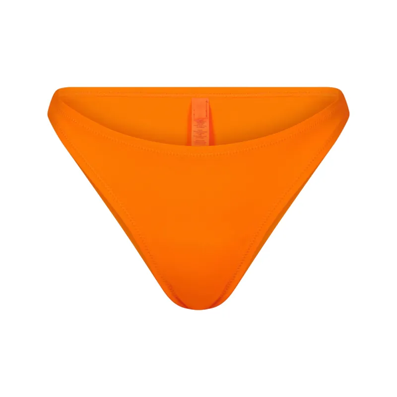 SIGNATURE SWIM MID COVERAGE BOTTOM | ORANGE sold by SKIMS